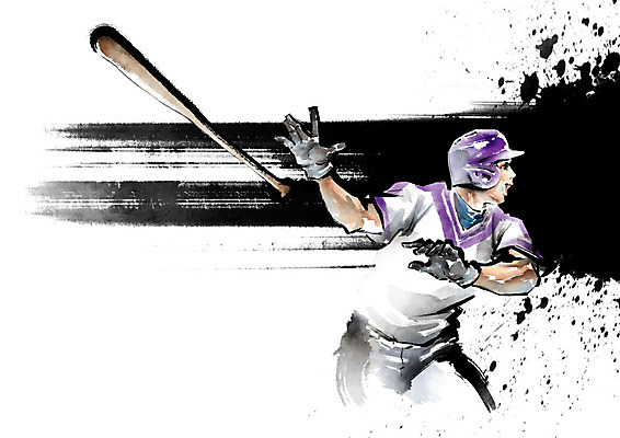 PSD 남자 스포츠 일러스트 캘리그라피 붓터치 흑백 한명 사람 상반신 성인 보라색 야구 야구방망이 타자 야구선수 던지기 헬멧 공격 번짐 야구복 타격 성인남자한명만 국내일러스트 1 컬러 모션 운동선수 촬영기법 운동복 구기 야구용품 보호장비 남자한명만 성인남자만 파일형식 효과