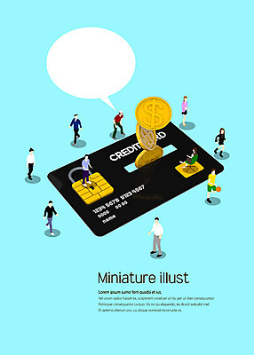 전신 PSD 여자 남자 말풍선 돈 일러스트 따뜻함 사람 여러명 성인 파란색 달러 동전 미니어처 신용카드 오브젝트 감성 국내일러스트 컬러 다수 컨셉 금융 모형 재산 파일형식