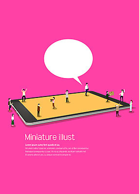 전신 PSD 여자 남자 분홍색 말풍선 일러스트 청소년 따뜻함 사람 여러명 성인 전자제품 스마트폰 미니어처 오브젝트 감성 국내일러스트 컬러 다수 컨셉 핸드폰 스마트기기 모형 파일형식