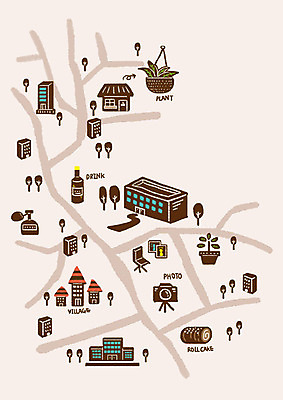 PSD 나무 화분 음료 백그라운드 지도 일러스트 사람없음 건물 관광지 카메라 상점 약도 맛집 롤케이크 안내도 국내일러스트 식물 건축물 여행 전자제품 케이크 파일형식