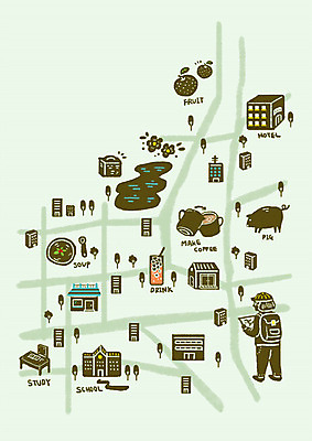 전신 PSD 응시 남자 커피 음료 백그라운드 지도 일러스트 학교 호텔 한명 사람 빌딩 성인 건물 관광지 마을 상점 돼지 약도 맛집 안내도 국내일러스트 1 건축물 시선 교육 여행 포유류 숙소 파일형식