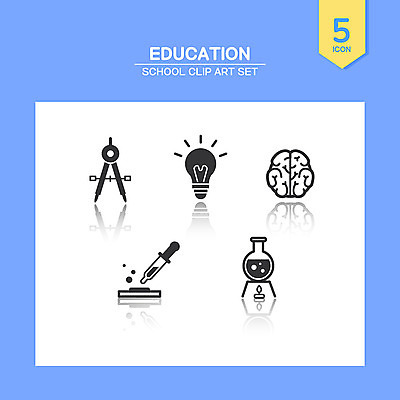아이콘 교육 과학 전구 실험 사람없음 세트 스포이트 뇌 컴파스 과학교육 교육아이콘 알코올램프 둥근플라스크 에듀 스쿨팩 솔리드아이콘 2D아이콘 AI파일 문구용품 실험기구 플라스크 에듀케이션 피펫 파일형식 벡터