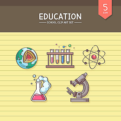 아이콘 교육 지구 과학 현미경 실험 사람없음 세트 우주 행성 비커 삼각플라스크 과학교육 교육아이콘 지구과학 메스실린더 에듀 스쿨팩 2D아이콘 AI파일 실험기구 플라스크 에듀케이션 파일형식 벡터