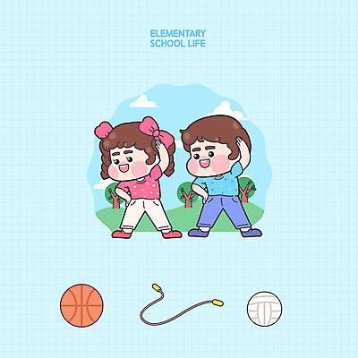 나무 캐릭터 여자 교육 남자 어린이 일러스트 교육캐릭터 농구공 두명 파란색 운동 줄넘기 체육시간 체조 배구공 체육교육 에듀 어린이만 스쿨팩 일러캐릭터 AI파일 식물 스포츠용품 컬러 공 수업 농구 건강 사람 배구 체육 에듀케이션 파일형식 벡터