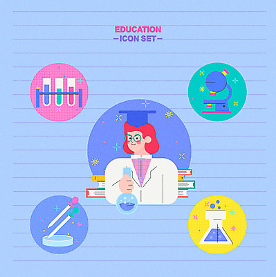 캐릭터 여자 교육 과학 일러스트 학사모 교육캐릭터 현미경 실험 한명 책 파란색 화학 스포이트 비커 과학교육 메스실린더 에듀 여자한명만 스쿨팩 일러캐릭터 AI파일 모자_잡화 1 컬러 졸업 실험기구 사람 에듀케이션 피펫 여자만 파일형식 벡터