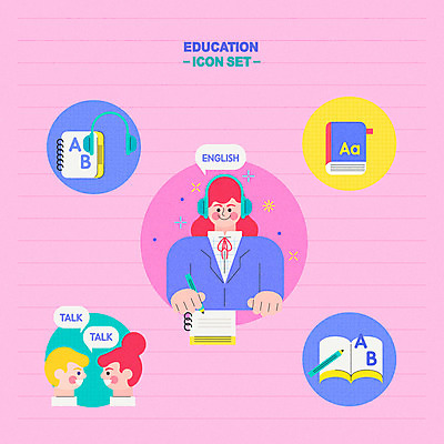 캐릭터 알파벳 영어 여자 교육 분홍색 일러스트 교육캐릭터 영어교육 한명 책 연필 교과서 에듀 영어듣기 영어사전 영어회화 여자한명만 스쿨팩 일러캐릭터 AI파일 문자 1 컬러 학용품 교재 회화 사람 필기구 사전 에듀케이션 여자만 파일형식 벡터