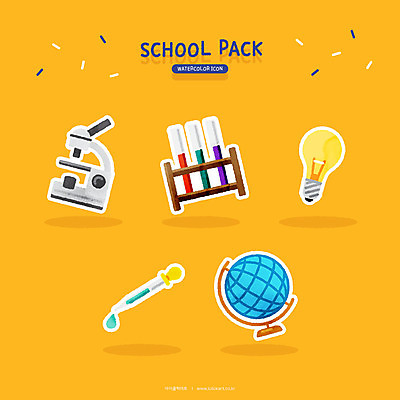 아이콘 교육 과학 전구 수채화 현미경 사람없음 세트 지구본 스포이트 과학교육 교육아이콘 메스실린더 에듀 스쿨팩 2D아이콘 AI파일 실험기구 에듀케이션 피펫 파일형식 벡터