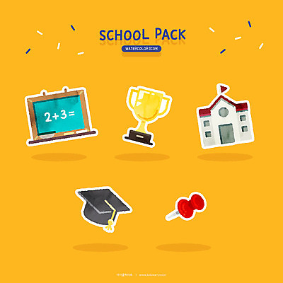 아이콘 교육 학사모 학교 수채화 사람없음 세트 칠판 압정 트로피 교육아이콘 에듀 스쿨팩 2D아이콘 AI파일 모자_잡화 졸업 사무용품 상_우승 에듀케이션 파일형식 벡터