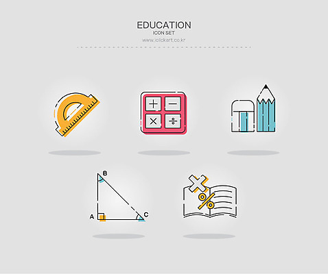아이콘 교육 자 사람없음 책 세트 연필 계산기 수학 삼각형 지우개 교육아이콘 각도기 곱셈 나눗셈 수학공식 에듀 스쿨팩 2D아이콘 AI파일 도형 교과목 문구용품 학용품 필기구 장비 공식 사칙연산 에듀케이션 파일형식 벡터