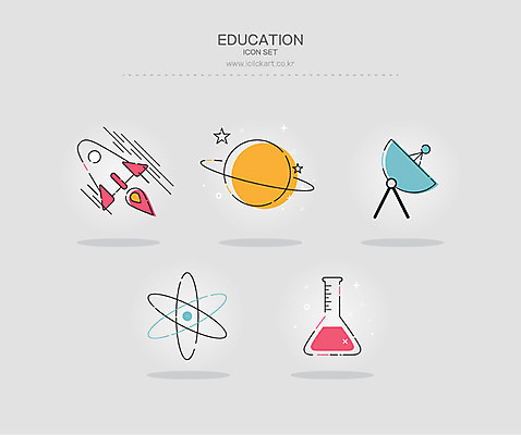 아이콘 교육 사람없음 세트 우주 행성 우주선 비커 삼각플라스크 교육아이콘 지구과학 천체관측 송신기 에듀 스쿨팩 2D아이콘 AI파일 과학 실험기구 플라스크 관측 에듀케이션 파일형식 벡터