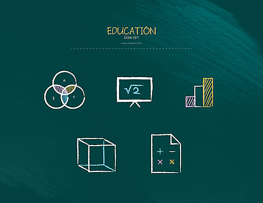 아이콘 교육 사람없음 세트 수학 막대그래프 초크 정사각형 수학교육 공식 수학기호 교육아이콘 루트 수학공식 에듀 스쿨팩 2D아이콘 AI파일 도형 기호 교과목 그래프 에듀케이션 파일형식 벡터