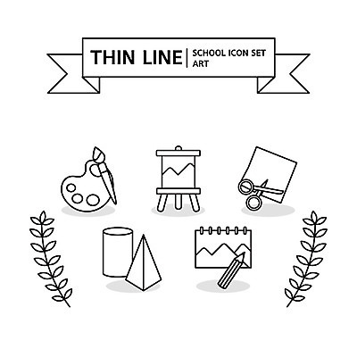 도형 아이콘 교육 가위 미술 사람없음 세트 연필 붓 팔레트 라인아이콘 스케치북 이젤 미술교육 색종이 교육아이콘 에듀 스쿨팩 2D아이콘 AI파일 종이 문화예술 문구용품 학용품 필기구 미술도구 에듀케이션 파일형식 벡터