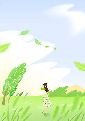 전신 PSD 나무 구름 여자 백그라운드 일러스트 하늘 바람 나뭇잎 프레임 따뜻함 한명 서기 성인 초록색 사진촬영 봄풍경 봄 힐링 성인여자한명만 봄배경 국내일러스트 자연요소 식물 1 계절 컬러 잎 모션 날씨 사람 풍경 촬영 여자한명만 성인여자만 파일형식