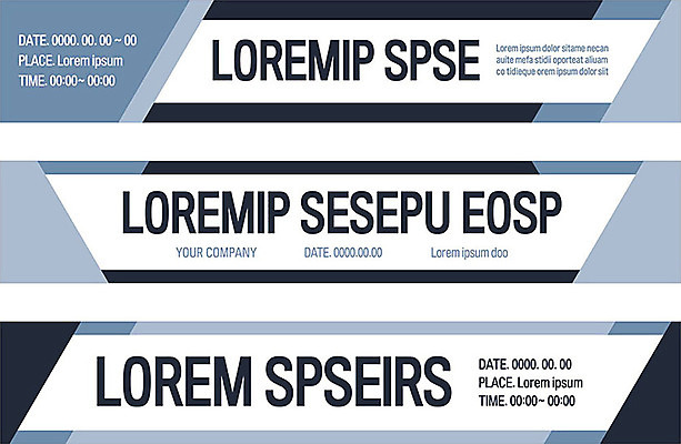 템플릿 배너 배너템플릿 가로배너 사람없음 파란색 삼각형 사선무늬 배너세트 이미지템플릿 AI파일 도형 컬러 가로 세트 파일형식 벡터