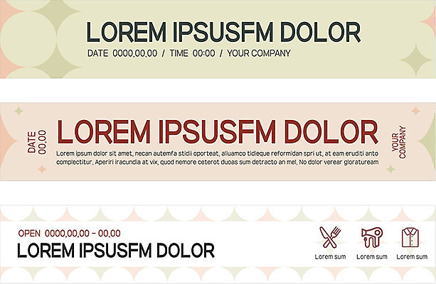 템플릿 배너 배너템플릿 가로배너 분홍색 사람없음 초록색 원형 배너세트 이미지템플릿 AI파일 도형 컬러 가로 세트 파일형식 벡터