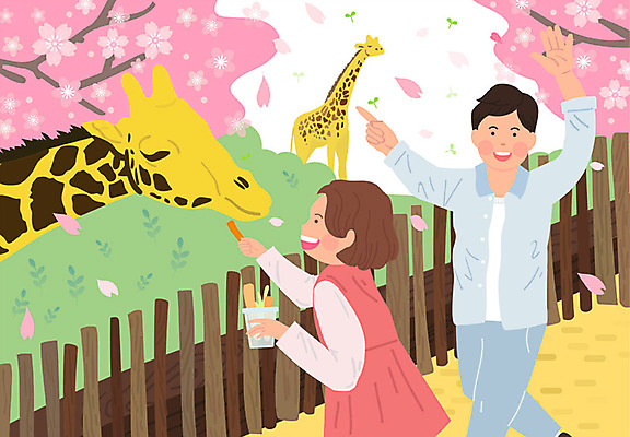 여자 남자 꽃 딸 어린이 두마리 일러스트 가족 동물원 꽃나무 미소 사람 상반신 성인 두명 울타리 소풍 봄 가리킴 아빠 기린 즐거움 봄소풍 부녀 국내일러스트 AI파일 나무 식물 계절 감정 2 포유류 관계 표정 손짓 담장 야외활동 파일형식 벡터