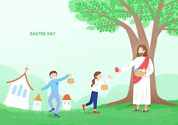 전신 PSD 나무 여자 남자 기독교 어린이 일러스트 기념 사랑 사람 이벤트 초원 성인 세명 초록색 교회 바구니 믿음 봄 기쁨 예수 하나님 즐거움 주기 부활절계란 부활 나누기 국내일러스트 식물 계절 감정 종교 컬러 종교건축 모션 부활절 건물 계란 신_종교 파일형식