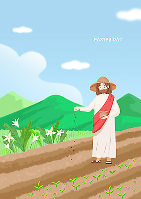 전신 PSD 남자 꽃 기독교 밭 일러스트 부활절 산 기념 사랑 씨앗 한명 미소 사람 이벤트 성인 초록색 믿음 농사 예수 하나님 부활 신앙심 씨뿌리기 파종 국내일러스트 식물 1 기념일 감정 종교 컬러 농업 모션 표정 신_종교 파일형식