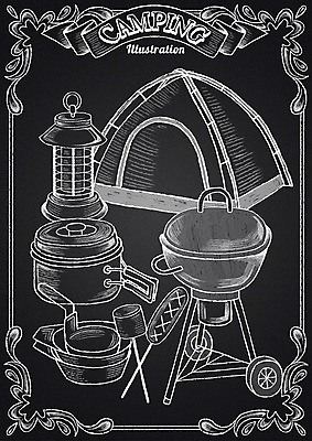 PSD 리본 일러스트 프레임 텐트 사람없음 칠판 캠핑 랜턴 소시지 초크 초크일러스트 초크아트 코펠 마시멜로우 바베큐그릴 국내일러스트 레저 디저트 조명 캠핑도구 가공식품 그릴 바비큐 그림 파일형식