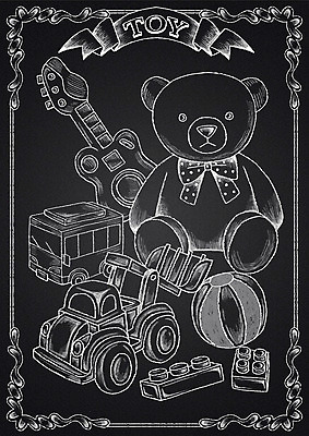 PSD 리본 일러스트 공 프레임 사람없음 장난감 칠판 블록 곰인형 기타 포크레인 장난감자동차 오브젝트 초크 초크일러스트 초크아트 국내일러스트 인형 현악기 중장비 그림 파일형식