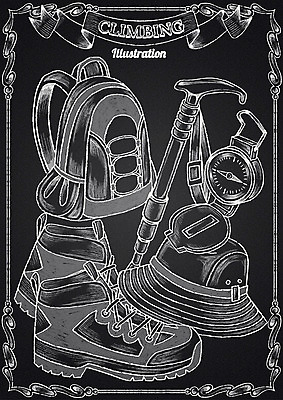 PSD 리본 가방 일러스트 지팡이 프레임 사람없음 칠판 등산 나침반 초크 등산화 초크일러스트 초크아트 등산모자 모자가게 국내일러스트 모자_잡화 잡화 신발 상점 트래킹 그림 등산용품 파일형식