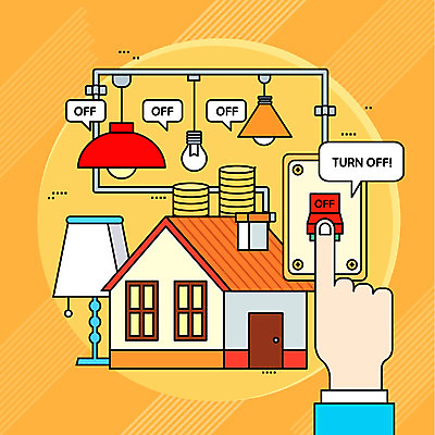 손 돈 일러스트 전등 조명 주택 신체부위 자연보호 그린캠페인 동전 주황색 절약 스위치 아나바다 전기절약 전원오프 소등행사 국내일러스트 AI파일 캠페인 컬러 컨셉 자연 사람 건물 재산 보호 파일형식 벡터