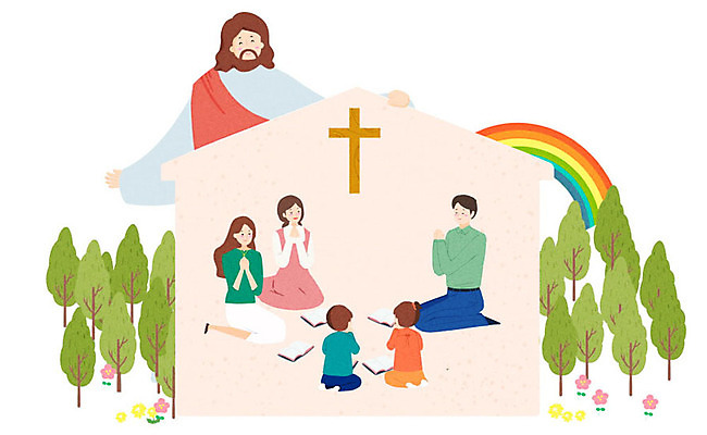 전신 PSD 나무 여자 남자 꽃 행복 기독교 어린이 분홍색 십자가 무지개 일러스트 가정 가족 주택 사랑 사람 앉기 여러명 성인 성경 화목 기도 잡기 예수 예배 국내일러스트 자연요소 식물 감정 종교 컬러 다수 컨셉 종교용품 관계 모션 건물 신_종교 파일형식