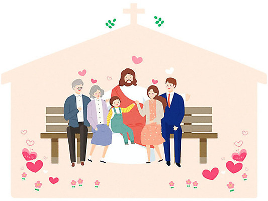 전신 PSD 부부 여자 노년 남자 행복 기독교 어린이 분홍색 십자가 벤치 일러스트 가정 가족 사랑 사람 앉기 여러명 성인 교회 노부부 화목 하트 예수 국내일러스트 모양 커플 감정 종교 컬러 다수 컨셉 의자 관계 종교건축 모션 건물 신_종교 파일형식