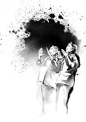 PSD 여자 할아버지 노년 남자 할머니 일러스트 캘리그라피 응원 붓터치 흑백 사람 상반신 두명 노부부 외침 기쁨 직장인 비즈니스맨 비즈니스우먼 번짐 열정 노인만 국내일러스트 직업 부부 감정 비즈니스 촬영기법 성인 소리 성인만 파일형식 효과