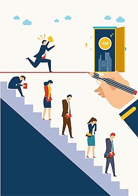 전신 손 여자 남자 일러스트 비즈니스 성공 직장 사람 빌딩 여러명 성인 신체부위 달리기 펜 문 계단 구직 슬픔 비즈니스맨 비즈니스우먼 그리기 좌절 합격 구인구직 불합격 국내일러스트 AI파일 감정 다수 컨셉 회사 모션 건물 필기구 직장인 구인 파일형식 벡터