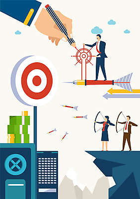 전신 손 여자 남자 지폐 돈 일러스트 비즈니스 화살 항해 사람 정장 성인 신체부위 세명 펜 동전 절벽 직장인 비즈니스맨 비즈니스우먼 그리기 과녁판 목표 키_배핸들 금고 조준 활쏘기 국내일러스트 AI파일 직업 옷 컨셉 배_교통 모션 필기구 재산 핸들 파일형식 벡터