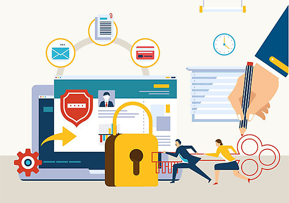 전신 손 여자 남자 일러스트 비즈니스 열쇠 자물쇠 사람 정장 성인 두명 신체부위 노트북 사무실 달리기 펜 스크린 모니터 업무 작업 직장인 비즈니스맨 비즈니스우먼 신용카드 그리기 톱니바퀴 문서 보안 국내일러스트 AI파일 직업 옷 모션 안전 금융 전자제품 컴퓨터 필기구 파일형식 벡터