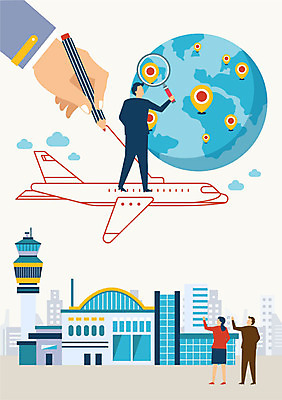 전신 손 여자 남자 지구 일러스트 비즈니스 돋보기 비행기 사람 정장 빌딩 성인 건물 신체부위 세명 글로벌 펜 탑 글로벌비즈니스 직장인 비즈니스맨 비즈니스우먼 그리기 검색 위치 국내일러스트 AI파일 직업 건축물 옷 항공교통 모션 대중교통 필기구 파일형식 벡터