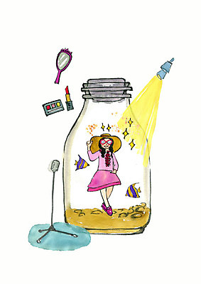 전신 PSD 모델 여자 어린이 두마리 일러스트 유리병 조명 수채화 어류 한명 사람 꿈 립스틱 열대어 마이크 손거울 워킹 스포트라이트 아이섀도 소녀한명만 국내일러스트 1 음향기기 2 병_용기 수중동물 화장품 거울 여자한명만 소녀만 파일형식