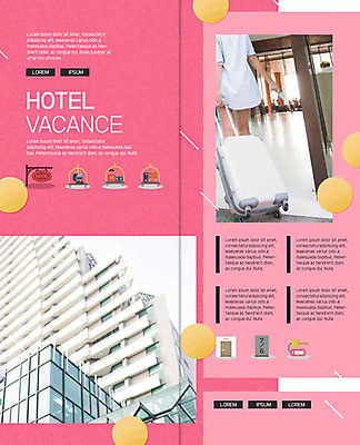 PSD 서양인 외국인 템플릿 표지디자인 북디자인 출판디자인 여자 내지 리플렛 분홍색 여행 2단접지 북커버 호텔 휴가 휴식 한명 사람 팜플렛 20대 성인 취미 뒷모습 바캉스 캐리어 봄 하반신 호캉스 이미지템플릿 1 계절 뷰포인트 컬러 컨셉 숙소 인종 청년 여행가방 파일형식