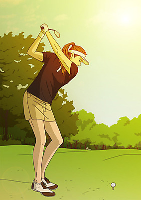 전신 PSD 나무 여자 스포츠 포즈 골프 일러스트 골프장 골프공 한명 사람 잔디 성인 취미 야외 초록색 골프채 스윙 골프웨어 아트툰 성인여자한명만 국내일러스트 식물 1 옷 컬러 공 스포츠시설 골프용품 구기 그림 여자한명만 성인여자만 파일형식