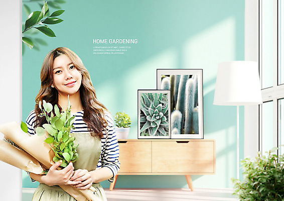 PSD 식물 편집이미지 응시 여자 화분 액자 거실 나뭇잎 전등 실내 한명 미소 들기 사람 상반신 20대 성인 앞모습 초록색 인테리어 햇빛 한국인 편안함 창가 장식장 성인여자한명만 플랜테리어 이미지편집 1 디자인 시선 뷰포인트 컬러 가구 잎 창문 모션 조명 표정 동양인 청년 내부 태양 감각 여자한명만 성인여자만 파일형식