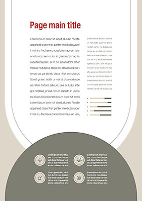 템플릿 내지 비즈니스 그래프 사람모양 사람없음 흰색 원형 과녁판 문서템플릿 서식 레이아웃 문서 베이지색 이미지템플릿 AI파일 모양 도형 컬러 파일형식 벡터