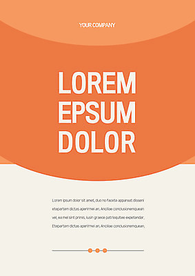 템플릿 표지 선 곡선 비즈니스 사람없음 주황색 원형 문서템플릿 서식 레이아웃 타원형무늬 이미지템플릿 AI파일 도형 컬러 무늬 파일형식 벡터