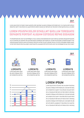 템플릿 내지 비즈니스 학교 그래프 사람없음 책 파란색 확성기 계산기 흰색 문서템플릿 서식 레이아웃 이미지템플릿 AI파일 교육 컬러 문구용품 장비 파일형식 벡터