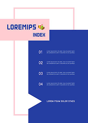 도형 템플릿 내지 분홍색 비즈니스 사람없음 책 파란색 사각형 문서템플릿 여러권 서식 레이아웃 인덱스 목차 이미지템플릿 AI파일 컬러 다수 파일형식 벡터