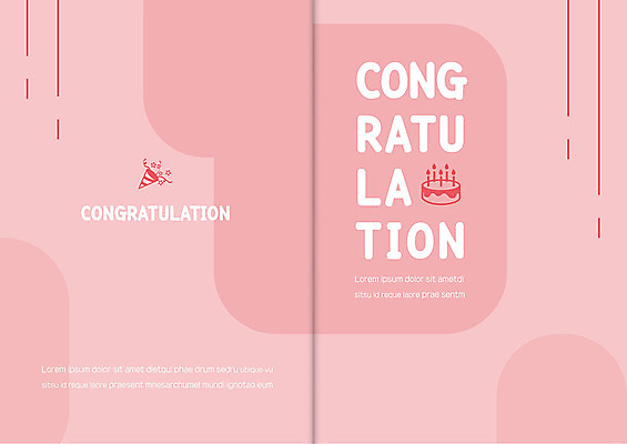 템플릿 기념일 선 분홍색 카드템플릿 사람없음 고깔모자 축하 원형 생일 생일케이크 축하카드 이미지템플릿 AI파일 카드프레임 도형 모자_잡화 컬러 컨셉 카드_감사 프레임 이벤트 케이크 파일형식 벡터