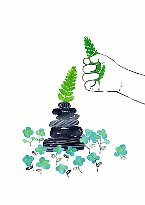 PSD 손 계절 꽃 선 일러스트 수채화 따뜻함 신체부위 컬러풀 뷰티 봄 돌_바위 석탑 향기 번짐 감성 고사리 국내일러스트 식물 컬러 컨셉 채소 사람 탑 냄새 파일형식 효과