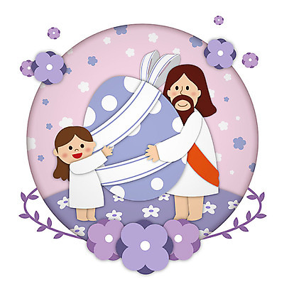 전신 여자 남자 꽃 리본 기독교 어린이 일러스트 안기 미소 사람 성인 두명 보라색 잡기 예수 하나님 페이퍼아트 즐거움 부활절계란 국내일러스트 AI파일 식물 감정 종교 컬러 모션 부활절 표정 계란 신_종교 파일형식 벡터