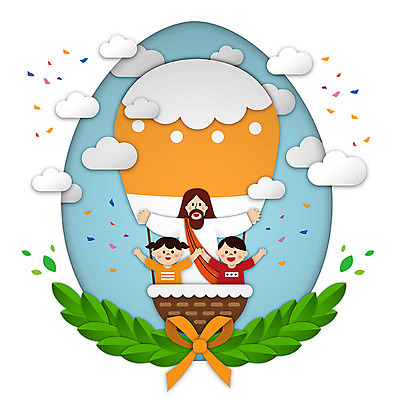 구름 여자 남자 리본 기독교 어린이 잎 일러스트 하늘 사람 상반신 성인 세명 컬러풀 바구니 만세 열기구 예수 하나님 페이퍼아트 즐거움 부활절계란 국내일러스트 AI파일 자연요소 식물 감정 종교 컬러 항공교통 모션 부활절 계란 신_종교 파일형식 벡터