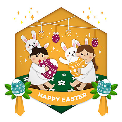전신 여자 남자 꽃 기독교 어린이 두마리 일러스트 안기 사람 두명 컬러풀 토끼 하나님 페이퍼아트 즐거움 부활절계란 가랜드 국내일러스트 AI파일 식물 감정 종교 컬러 2 포유류 모션 부활절 반려동물 계란 신_종교 파티용품 파일형식 벡터