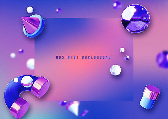 PSD 편집이미지 백그라운드 사각프레임 사람없음 그래픽 3D 보라색 여러개 원형 막대기 입체 그라데이션 원뿔 입체도형 메터리얼디자인 카피스페이스 이미지편집 편집3D 도형 디자인 컬러 다수 프레임 사각형 공백 디지털합성 파일형식