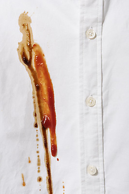 포토 JPG 스튜디오촬영 와이셔츠 가사 실내 사람없음 청결 얼룩 양념 지저분함 빨래 케첩 청소 흰옷 국내포토 옷 셔츠 내부 감각 소스_음식 위생 파일형식