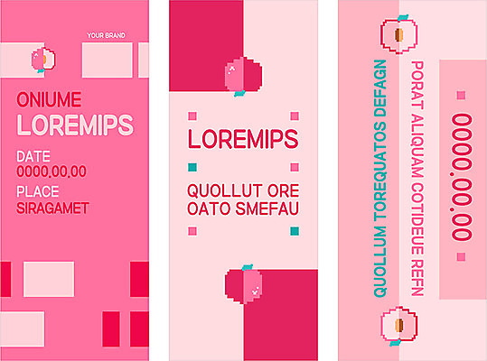 템플릿 배너 배너템플릿 세로배너 분홍색 과일 사람없음 현수막 플랫 복숭아 상큼 픽셀 배너세트 엑스배너 AI파일 컬러 세로 세트 파일형식 벡터