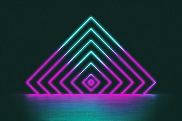 PSD 편집이미지 백그라운드 추상 미래 조명 사람없음 빛 컬러풀 반사 3D소스 3D 사각형 어둠 공간 사이버 디지털합성 네온 네온아트 편집소스 이미지편집 편집3D 도형 컬러 컨셉 무늬 파일형식